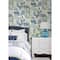 Caroline et Bettina Blue Avriel Peel & Stick Wallpaper